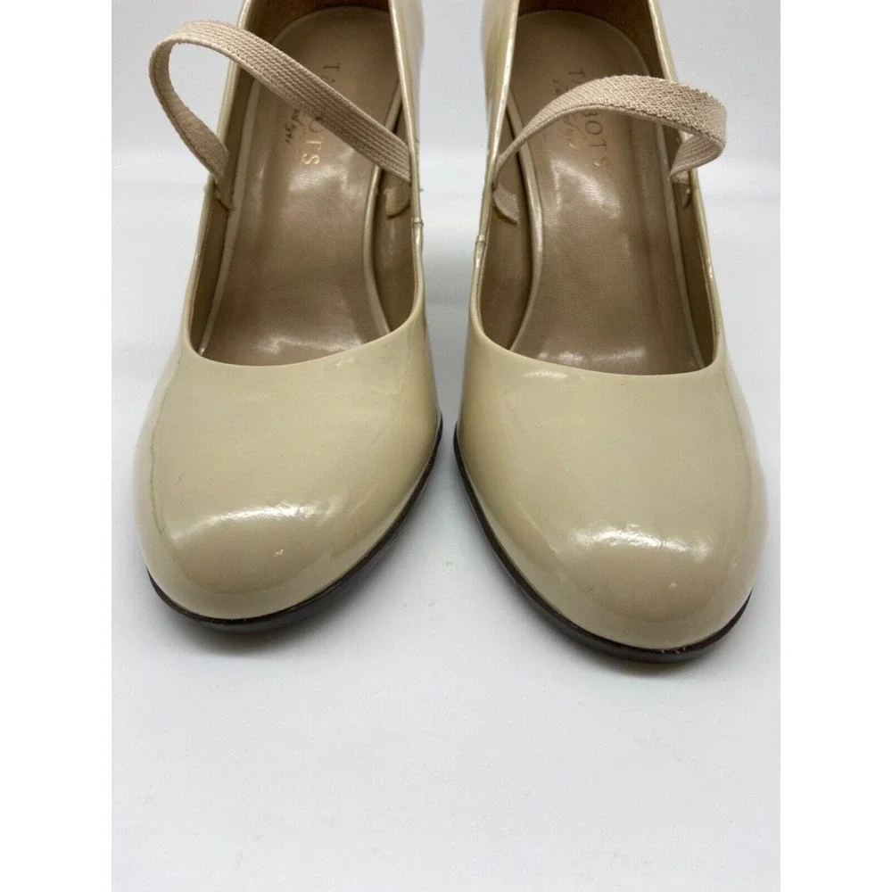 Talbots Pumps Women Sz 9B Mary Jane Cream Pumps Genuine Leather‎ Classy Brazil
